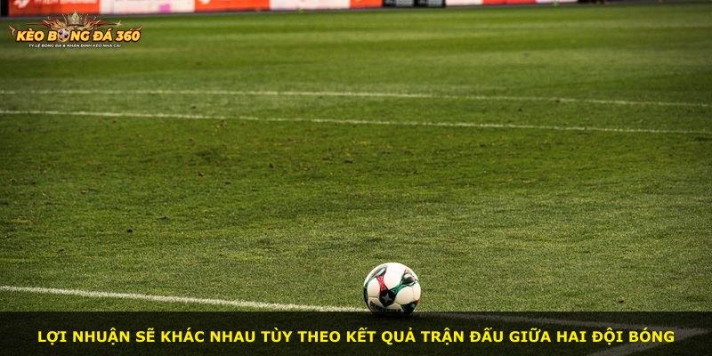 Lợi nhuận sẽ khác nhau tùy theo kết quả trận đấu giữa hai đội bóng