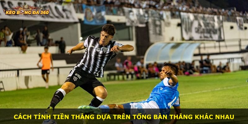 Cách tính tiền thắng dựa trên tổng bàn thắng khác nhau