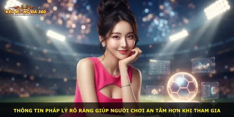 Thông tin pháp lý rõ ràng giúp người chơi an tâm hơn khi tham gia
