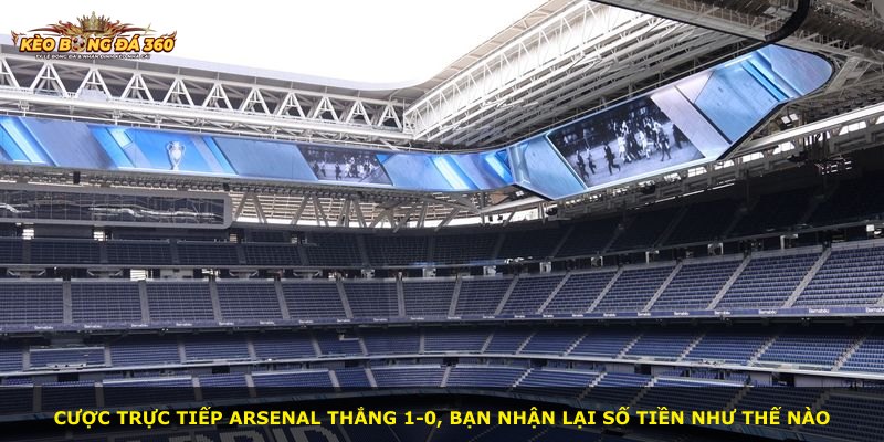 Cược trực tiếp Arsenal thắng 1-0, bạn nhận lại số tiền như thế nào