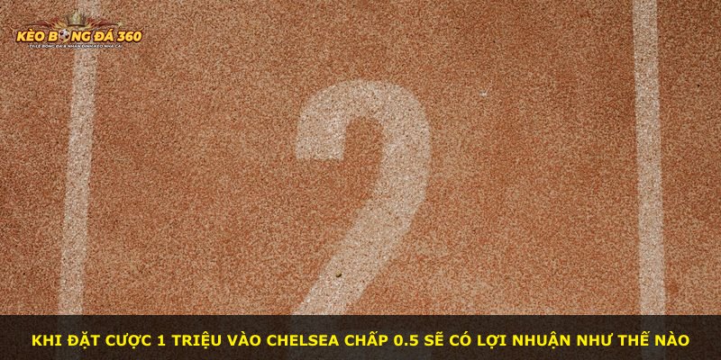 Khi đặt cược 1 triệu vào Chelsea chấp 0.5 sẽ có lợi nhuận như thế nào